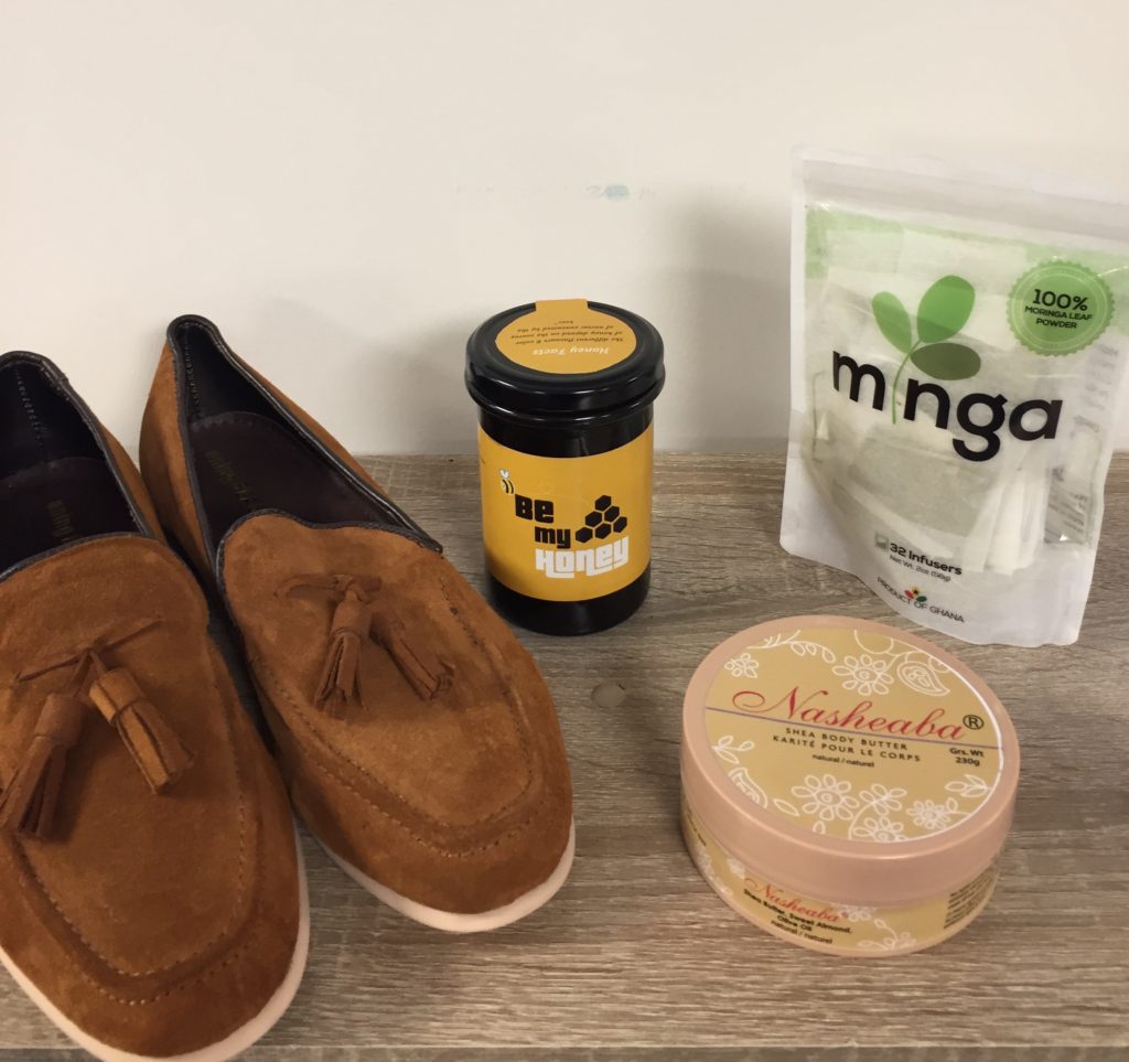 Moringa Connect; Ghana Honey; Ghana Shea Butter; Ghana shoes